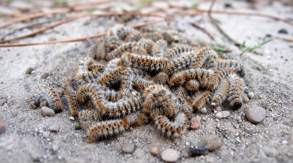 L'enfouissement stratégique chez la chenille processionnaire 🌲