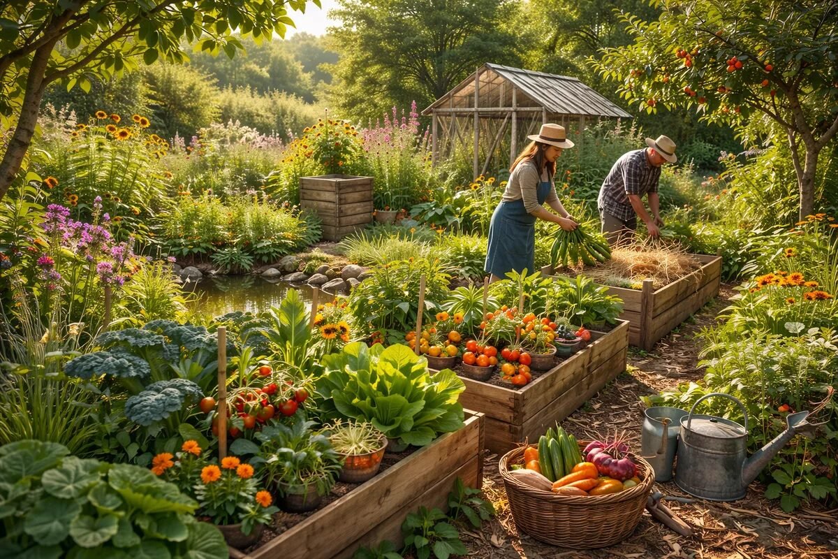 Un apres midi dore dans le jardin