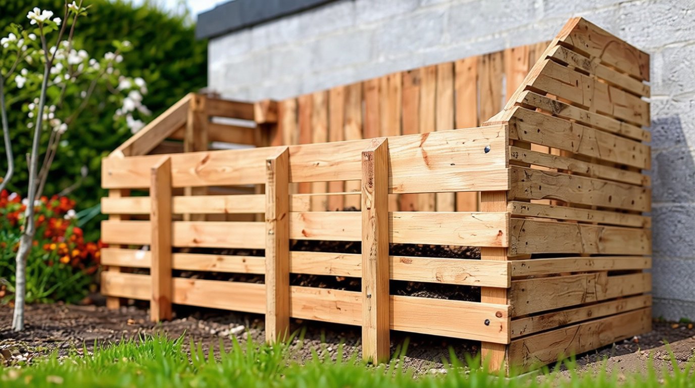 Construire un composteur en palettes robuste et durable 🪵