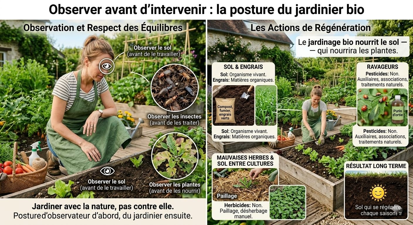 observer le jardin