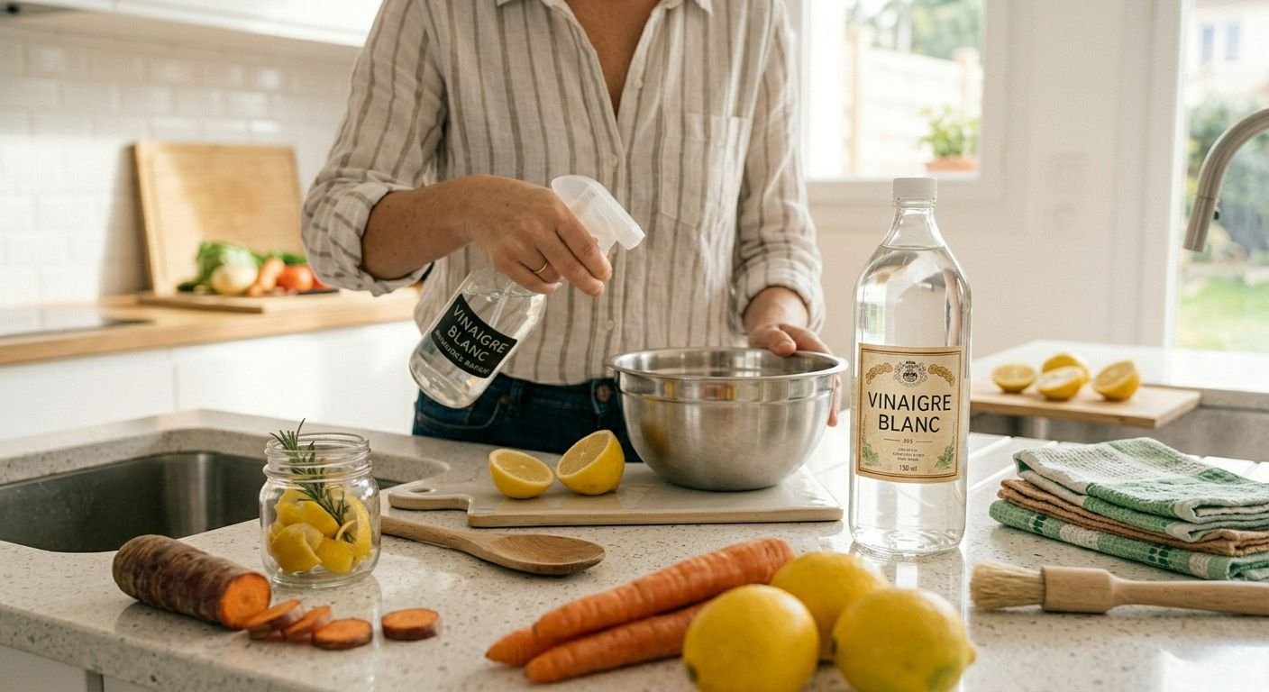 usage du vinaigre blanc en cuisine