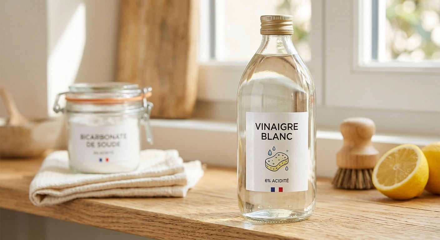 bouteille de vinaigre blanc