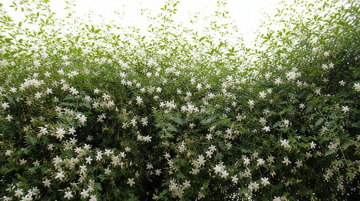Le jasmin officinal : l'élégance d'une verticalité solaire ☀️
