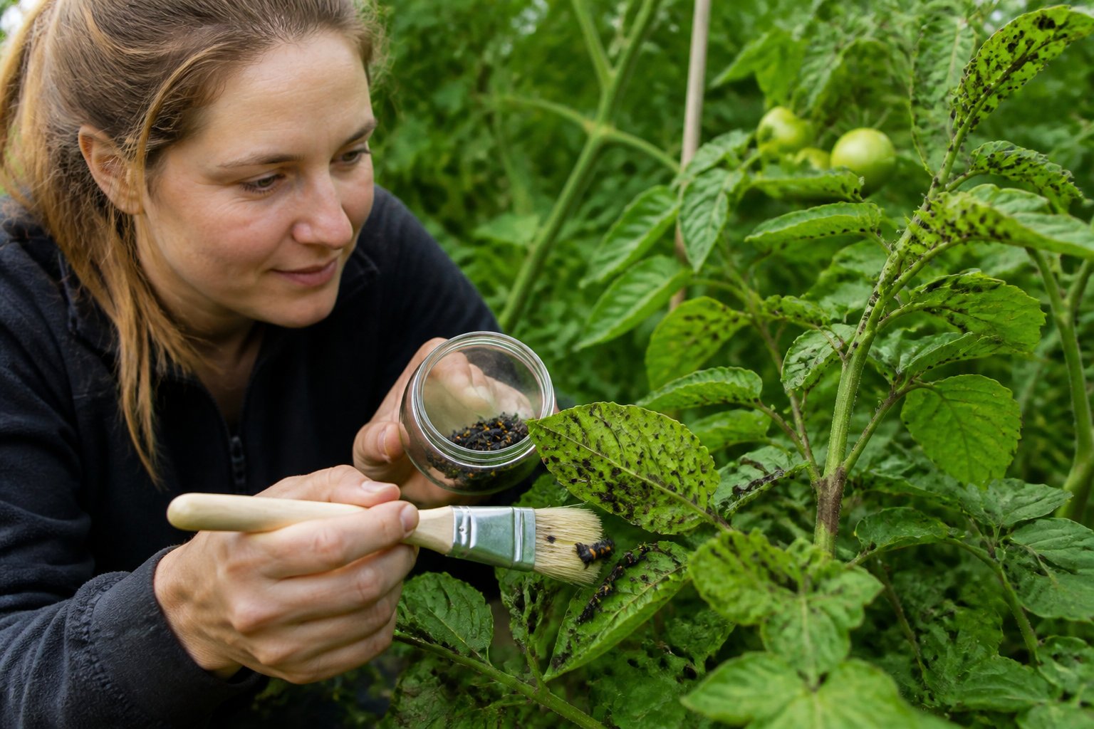 Réussir l'introduction des larves sur les plantes infestées
