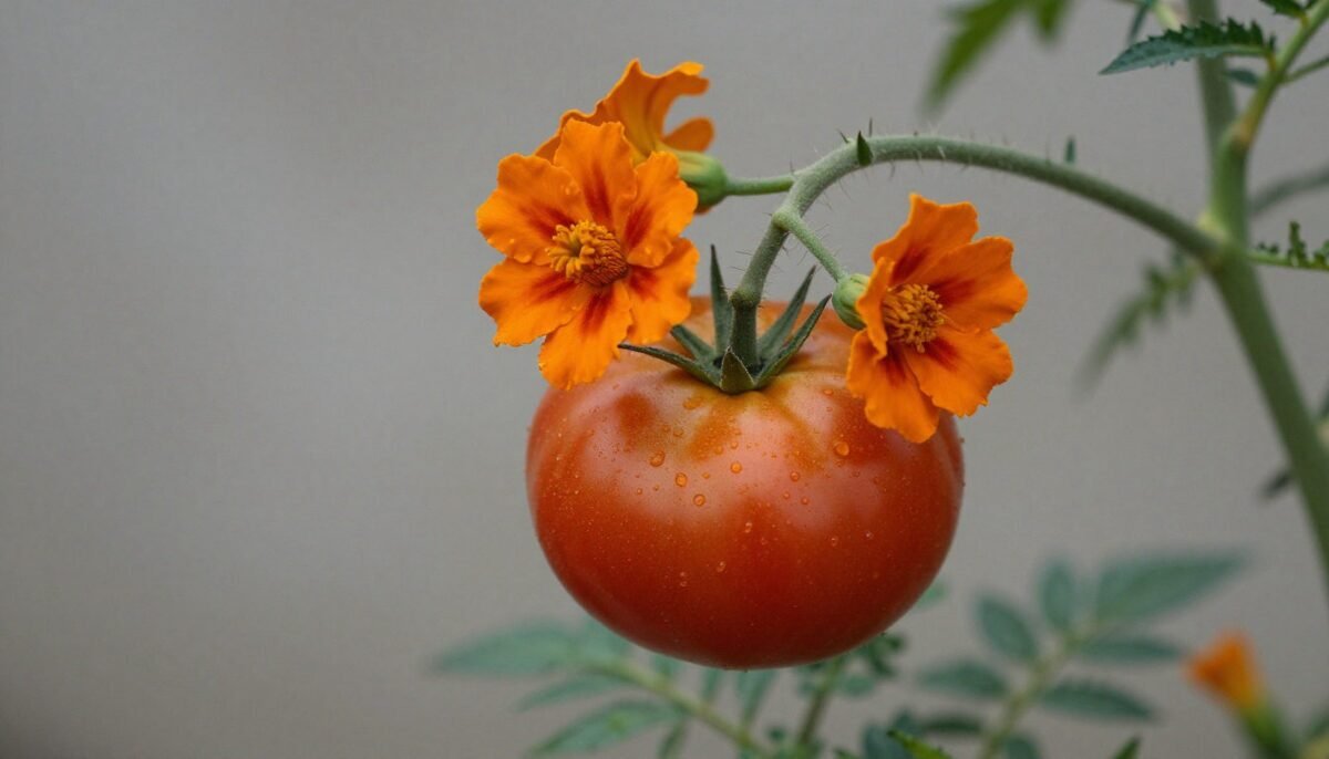 1. La tomate et l'œillet d'Inde : le duo nématicide 🌼