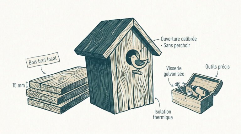 fabrication nichoir oiseaux