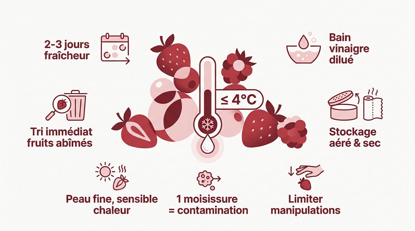 Guide pratique pour conserver les fruits rouges au frais