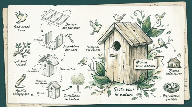 plan nichoir oiseaux à fabriquer soi même