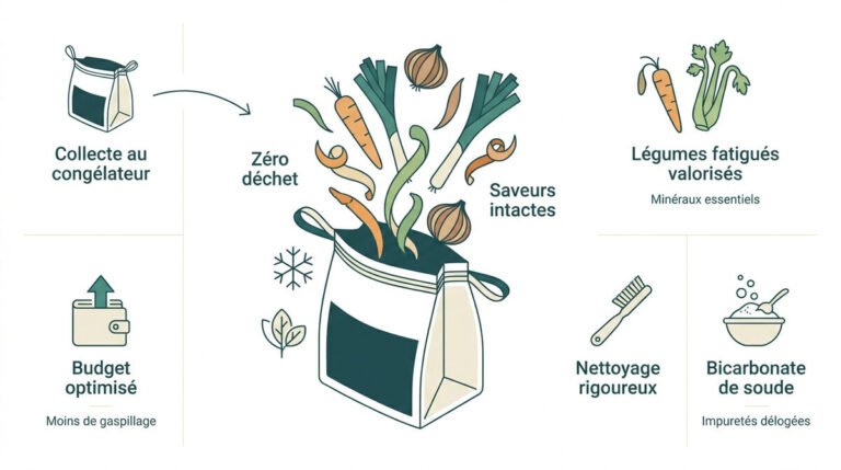 Réussir votre bouillon avec des épluchures de légumes