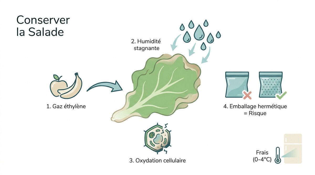 Techniques pour conserver sa salade et éviter le flétrissement au réfrigérateur