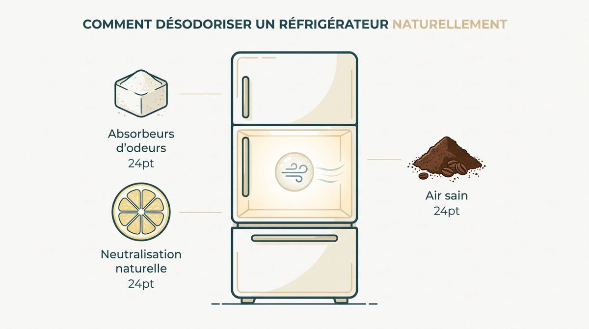 Astuces naturelles pour désodoriser un réfrigérateur avec du citron et du bicarbonate