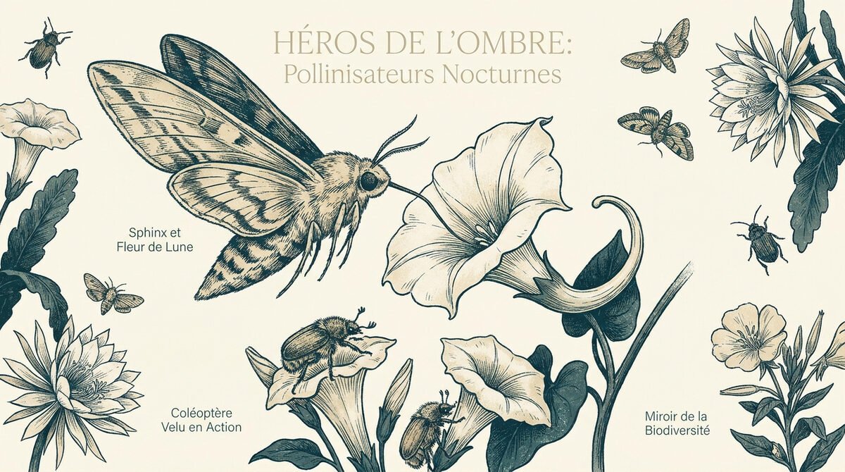 Pollinisateurs nocturnes en action