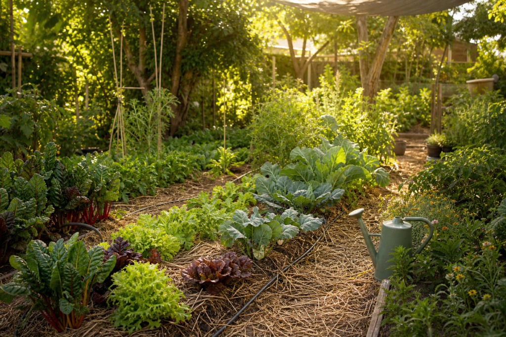 Jardin en manque d’ombre : protéger les plantes sans gaspiller l’eau — couverture