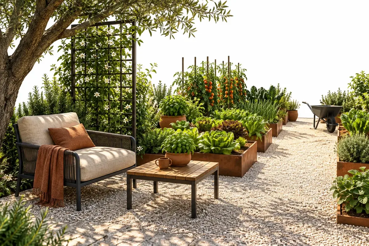 Aménager un coin lecture zen dans son jardin potager en bordure des cultures